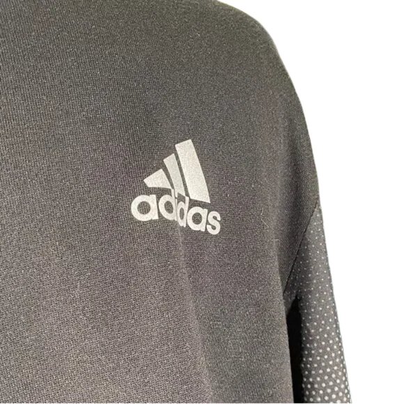 Adidas Running Men's Black and Gray Long Sleeve Tee - Picture 2 of 4